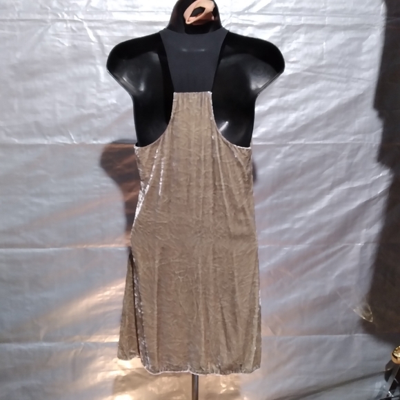ALEXANDER WANG Velvet Mini Dress with Draped Neckline, size 0 - Picture 3 of 8